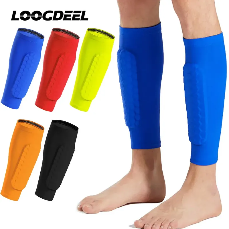 Loogdeel 1Pcs Waben Waden Socken Männer Fußball Anti-kollision Anti Slip Feste Legging Abdeckungen Fuß Schutz Bein schutz Ärmeln