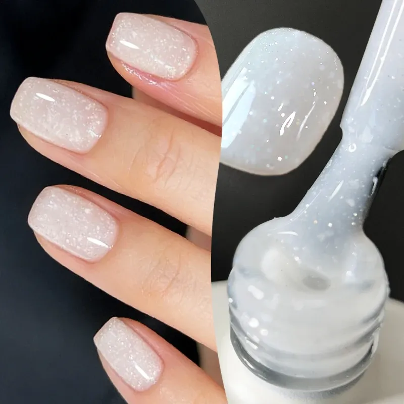BORN PRETTY 10 ml Snow Glitter Jelly Gel Polish Christmas Vernis Semi Permanent Nail Art Soak Off UV Gel Maniküre Nagelzubehör