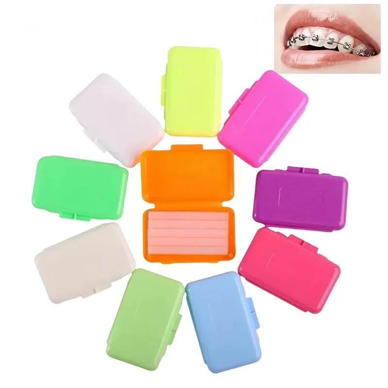 10 stücke Dental Kieferorthopädische Relief Wachs Mix Duft Für Zahnspangen Zahnfleisch Reizung Zähne Bleaching Schützen Lippen Dental Mundpflege Ortho Wachs