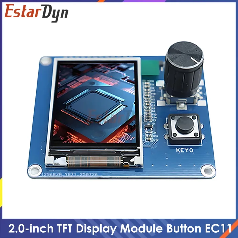 2,0-Zoll-TFT-LCD-Display mit Drehgeber EC11, IIC SPI-Schnittstelle für Arduino ESP32 Raspberry Pi DIY-Projekte