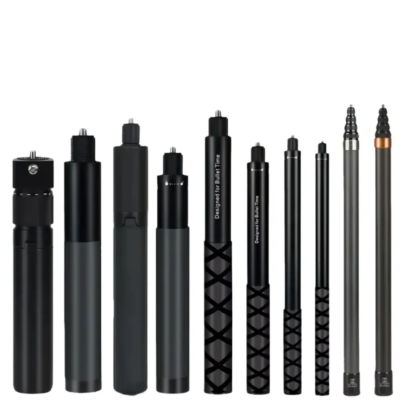Unsichtbarer Selfie-Stick für GoPro 13, 12, 11, 10, 9, 8, Insta360 X5, X4, X3, X3, X2, 1/4-Zoll-Actionkamera-Zubehör