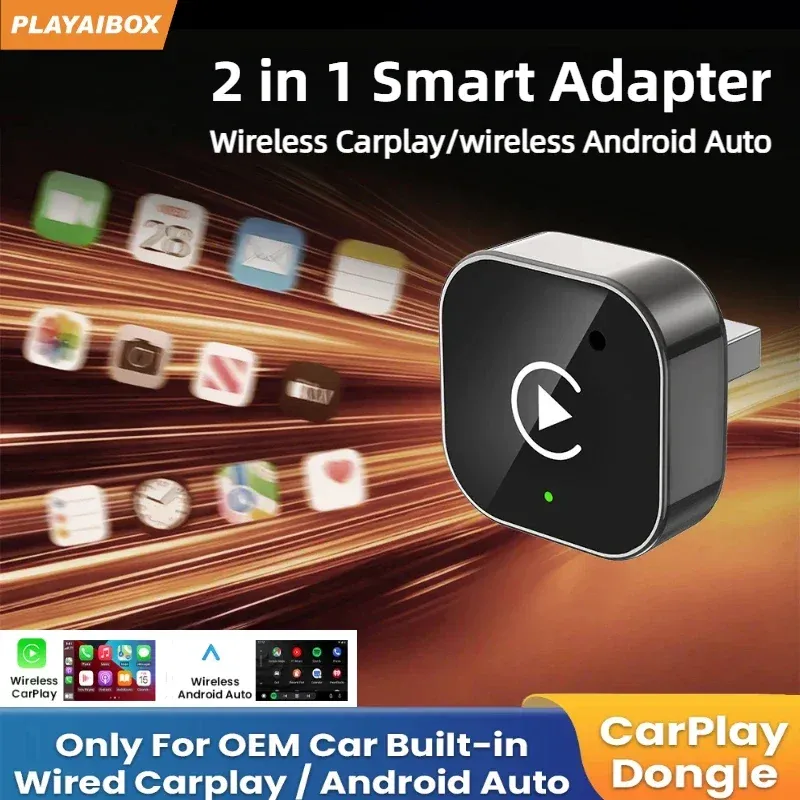2In1 Drahtlose CarPlay Android Auto Adapter USB Dongle Smart Mini Box Plug Und Play 5G WIFI Bluetooth Für jeep Audi MG Kia VW