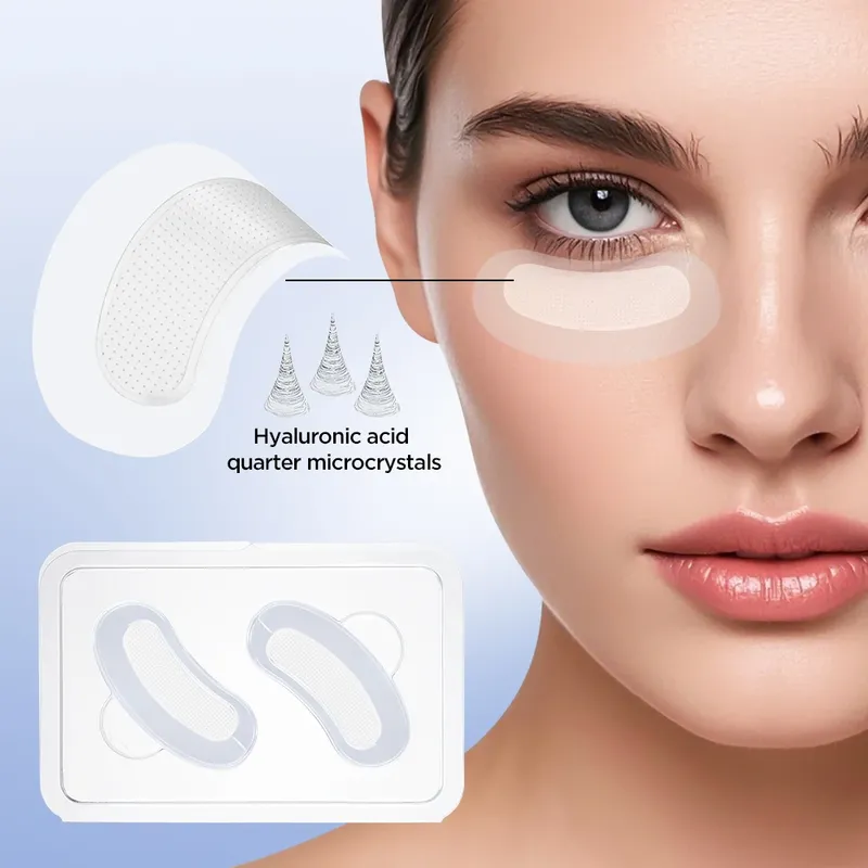 Hyaluronsäure Mikronadel-Augenpatches Feuchtigkeitsspendend, für Alle Hauttypen Geeignet, Augen-Gel-Maske Koreanische Hautpflege, Gegen Augenringe
