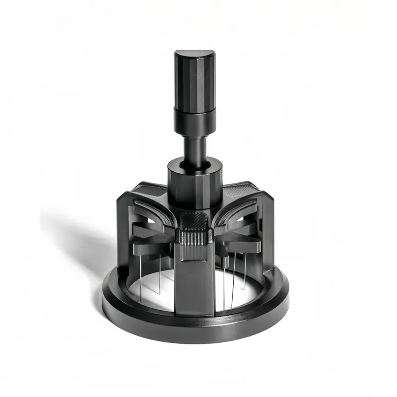 1PCS Kaffee Rotierenden Dispersed Pulver Nadel Espresso Rührer Verteilung Werkzeug Höhe Einstellbar Kaffeemaschine Zubehör