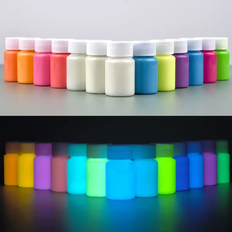 20/30g Fluoreszierendes Pigment Langlebige Leuchtfarben Auto Glow Glow In Dark Acrylfarben Für Kunstwerk Partyzubehör