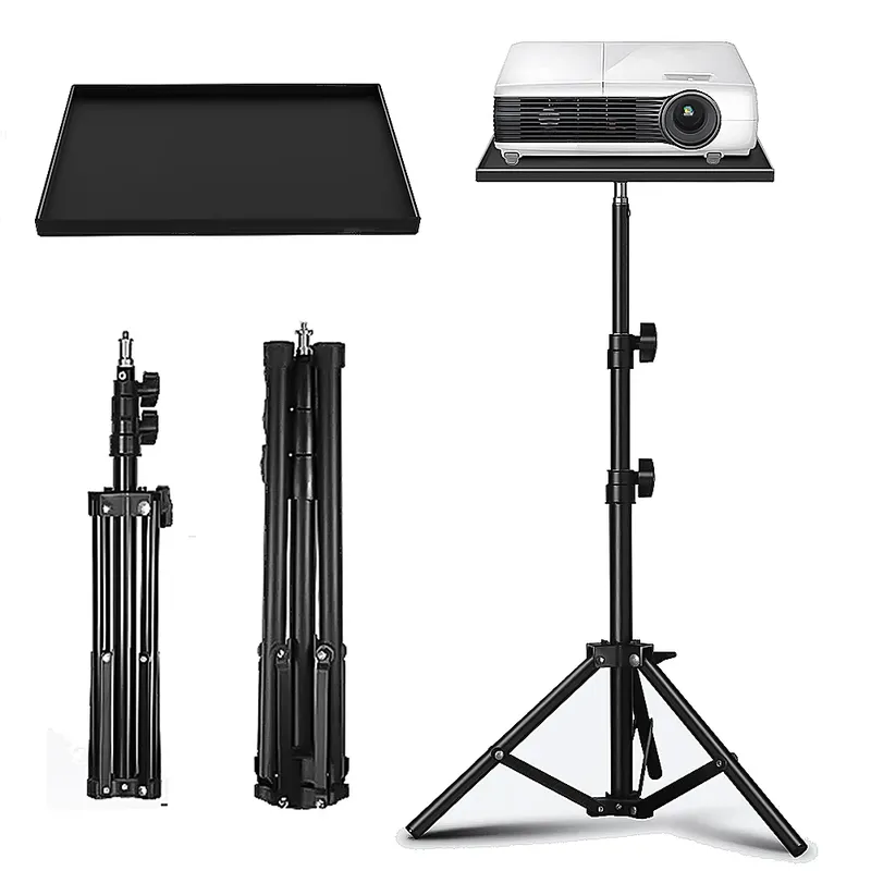 Projektoren Tablett 1/4 Zoll Gewinde Stativ Tablett Höhe Einstellbar DJ Ausrüstung Halter Teleskop Stange Stehend für Projektor Monitore