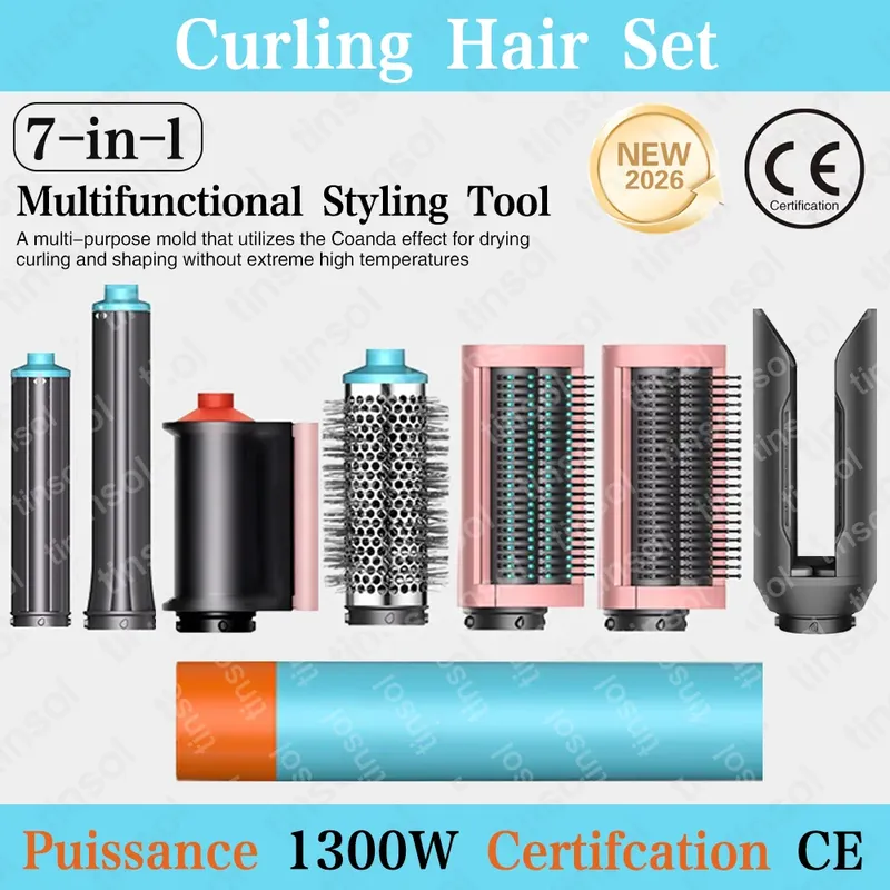 7-in-1 Multifunktions-Haartrockner Lockenstab und Glätteisen Set - Erzielen Sie Salon-Qualität Styling-Ergebnisse Direkt zu Hause
