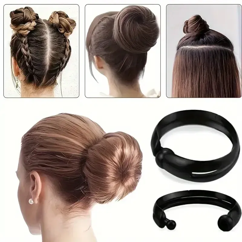 4/2 stücke Haar Brötchen Maker Magie Haar Twist Donut Brötchen Clip Frauen Haarstyling Werkzeuge Französisch Stil Pferdeschwänzen Scrunchies Haar zubehör