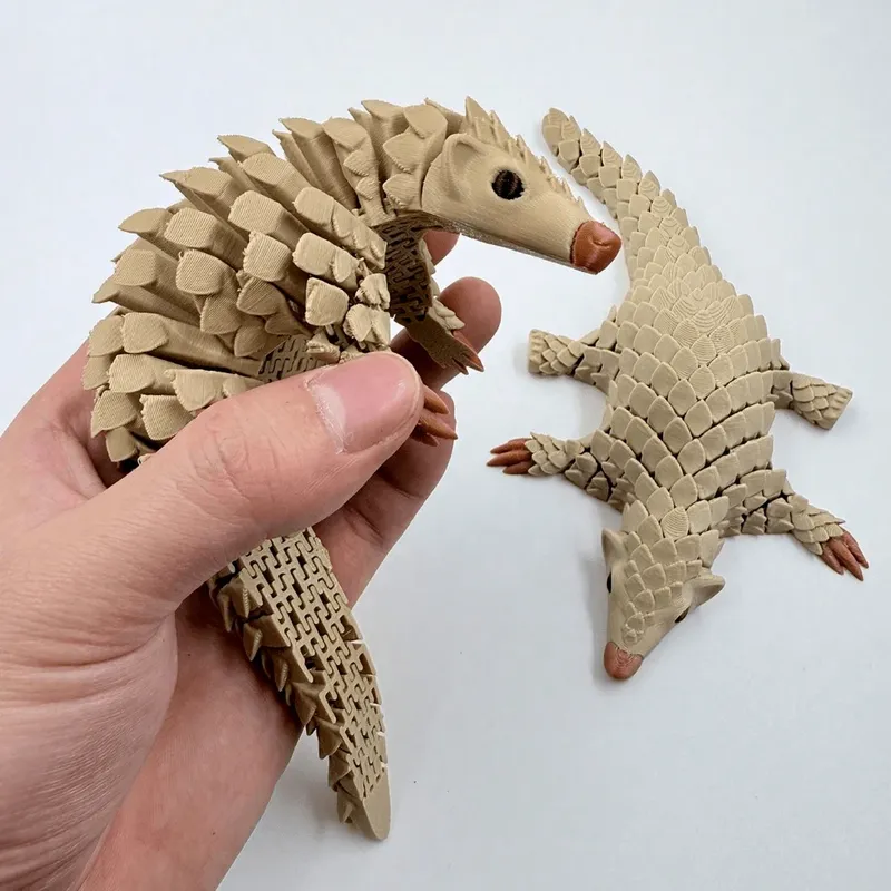 3D-gedrucktes Pangolin, Spielzeugmodell, gemeinsames aktives Pangolin, multifunktionale Desktop-Heimdekoration, einzigartiges Geschenk, Kreativität