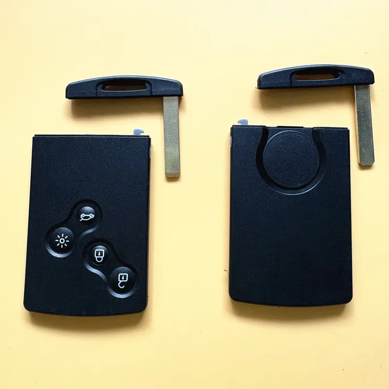 1 stücke smart 4 Tasten Schlüssel Shell Für Renault Koleos Megane 2 3 Clio Captur Laguna Fob Fernbedienung Smart karte Schlüssel Fall Mit Schlüssel Klinge