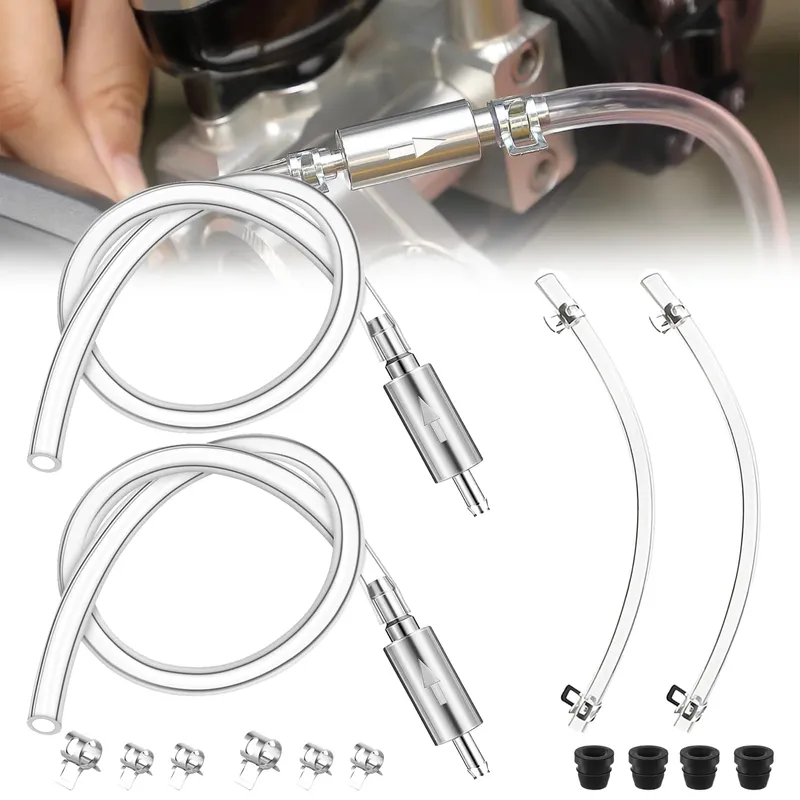 1/2PCS Auto Kupplung Bremse Entlüfter Schlauch Hydraulische Kupplung Einweg Ventil Rohr Entlüftungs Werkzeug Ersatz Adapter Kit auto Zubehör