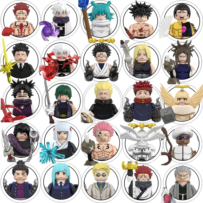 Blind Box WM6201 WM6202 WM6139 WM6140 Jujutsu Kaisen Bausteine Mini Action Figure Itadori Yuji Gojo Satoru Ryomen Geschenk Spielzeug