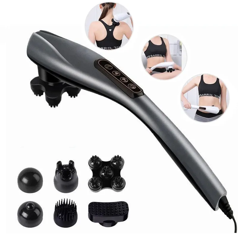 NEUESTE Elektrische Delphin Massage Stick Zervikale Massage Hals Schulter Taille Hause Massage Hammer Zurück Multifunktionale Ganze Körper