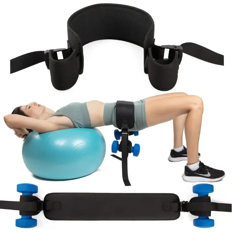 Hantel- & Langhantel-Trainingsgürtel, Hip-Thrust-Gürtel für Glute Bridge, Kniebeugen, Krafttraining, Taillenstütze Fitness-Ausrüstung