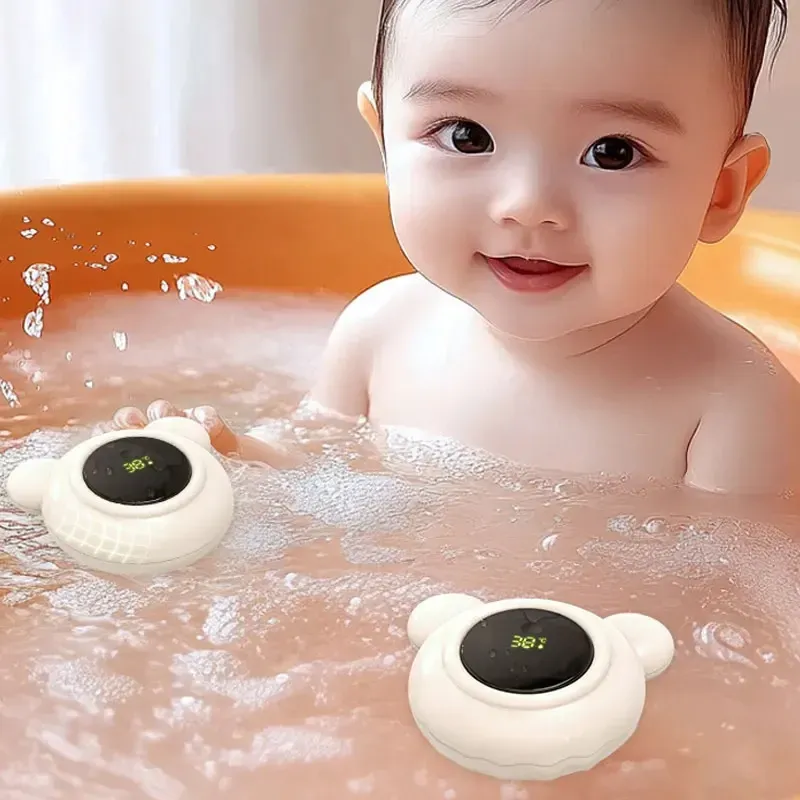 Touchscreen-Babybadewannen-Temperaturmonitor mit LED-Anzeige, Badethermometer, Cartoon-Digital-Wassertemperaturmesser