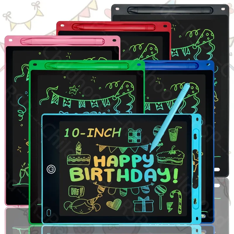 10 Zoll LCD Zeichentablett Schreibtafel Kritzelbrett Grafiktablett Elektronisches Handschrift-Pad für 3-8 Jahre Alte Kinder Geburtstagsgeschenke