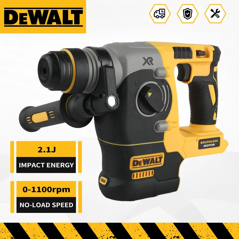 DEWALT DCH273 20V Bürstenloser Bohrhammer 2,1J Schlagenergie 360° °   Handgeführter 6,0-Ah-Akku für Beton-, Ziegel- und Steinbohrungen