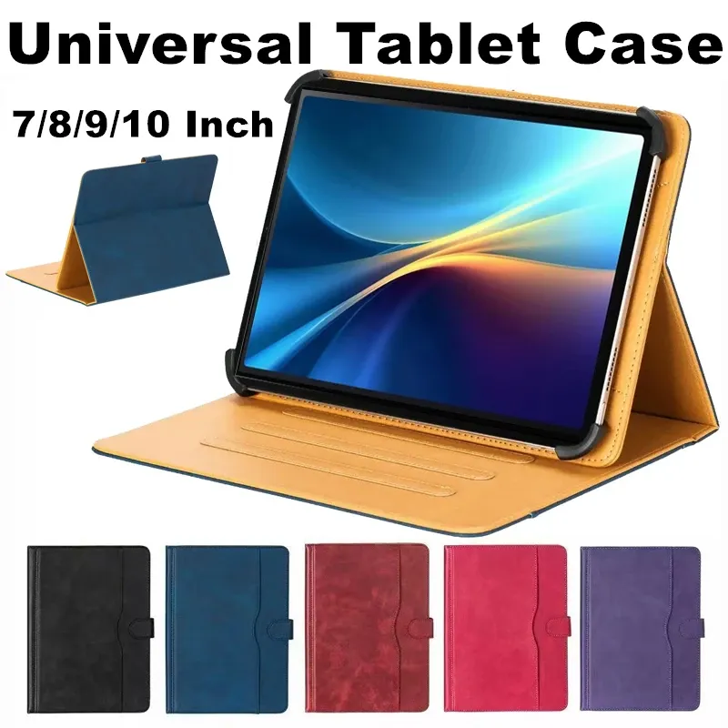 Universelle Hülle für 7/8/9/10 Zoll Tablet-Hülle mit mehreren Winkeln, stoßfeste Tablet-Ständerabdeckung, zweifarbig