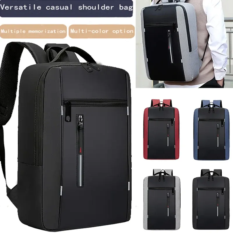 Modischer Business-Laptop-Rucksack, große Kapazität, stoßfest, Computertasche, lässig, Büro, Reisen, Umhängetasche für die Arbeit