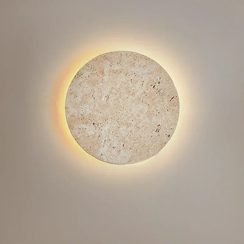 Natürliche Gelbe Höhle Stein Led Wandleuchte Lampe Nordic Minimalistischen Wabi Sabi Dekoration Wohnzimmer Nacht Korridor Wand Lichter