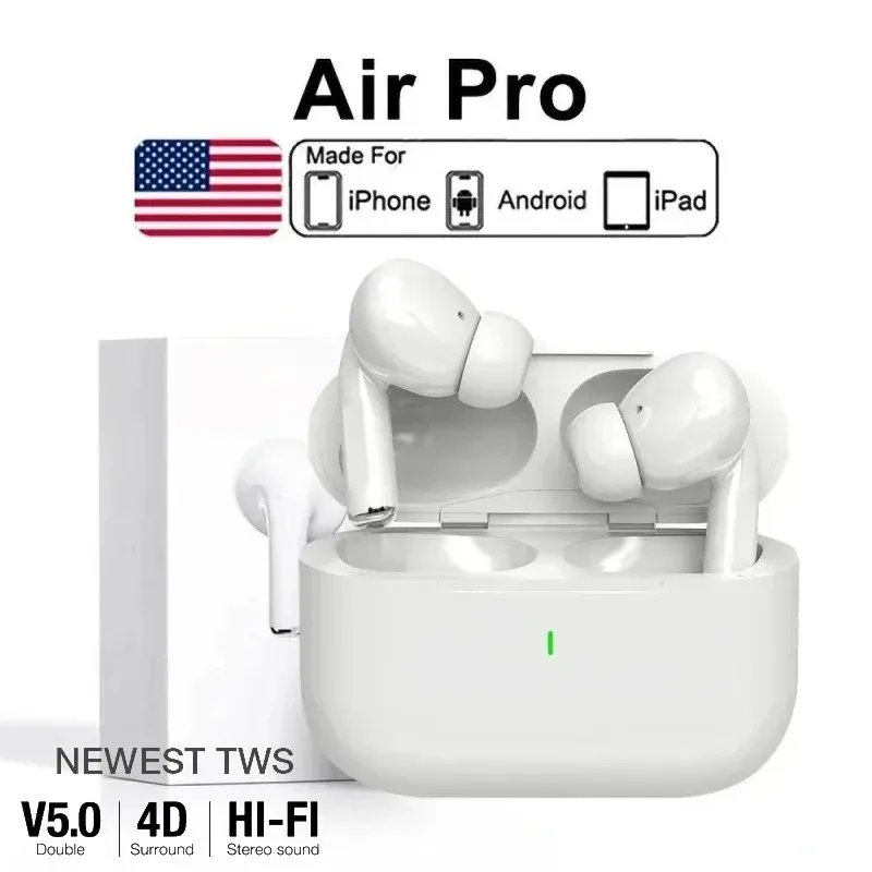 Air Pro 5 TWS Max Drahtlose Bluetooth-Kopfhörer In-Ear-Ohrhörer Sport-Headset mit Geräuschunterdrückung für Apple iPhone-Kopfhörer