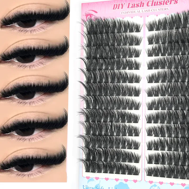 Falsche Wimpern, natürliche, zarte Einzelwimpern, einfach anzubringen, weich und leicht, wiederverwendbar für das tägliche Make-up