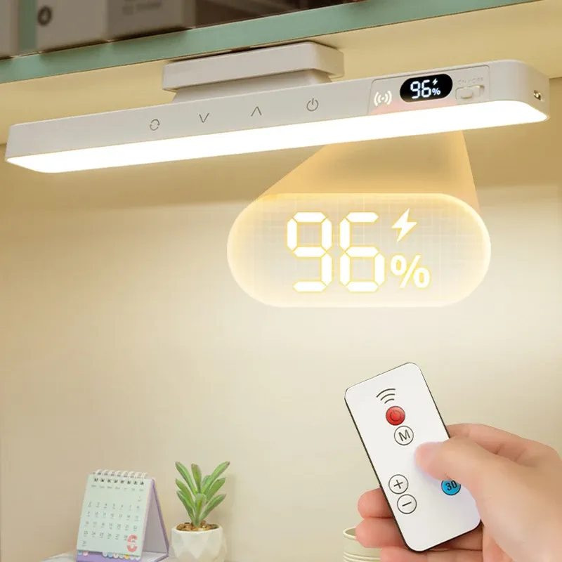 Touch-Tischlampe, magnetische Schreibtischlampe, dimmbar, eingebauter 2500-mAh-Akku zum Lesen, Schrank, Spiegel, Nachttisch, wiederaufladbare Nachtlichter