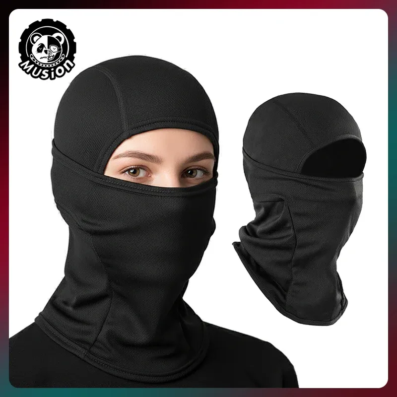 Musion Sturmhaube für Damen, Radfahren, Gesichtsmaske, multifunktional, einteilig, Kopftuch, Schal, winddicht, staubdicht, Sonnenschutz, vier Jahreszeiten