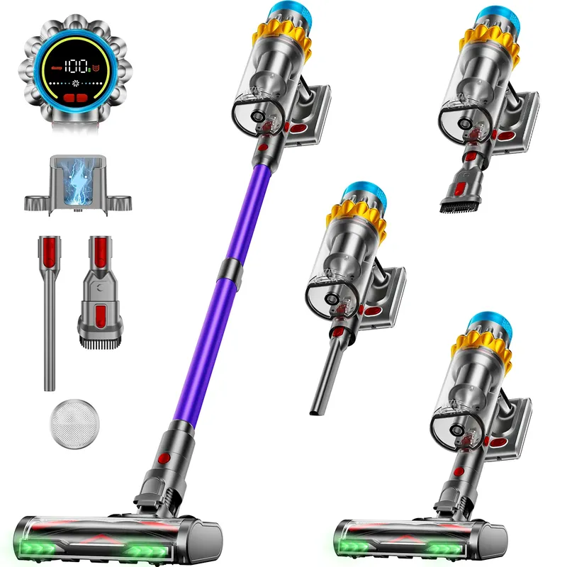 VAKERR X15 Pro 650W Kabelloser Staubsauger 65KPA Starke Saugkraft für Tierhaare und Teppiche 70 Minuten Laufzeit Haushaltsreinigung