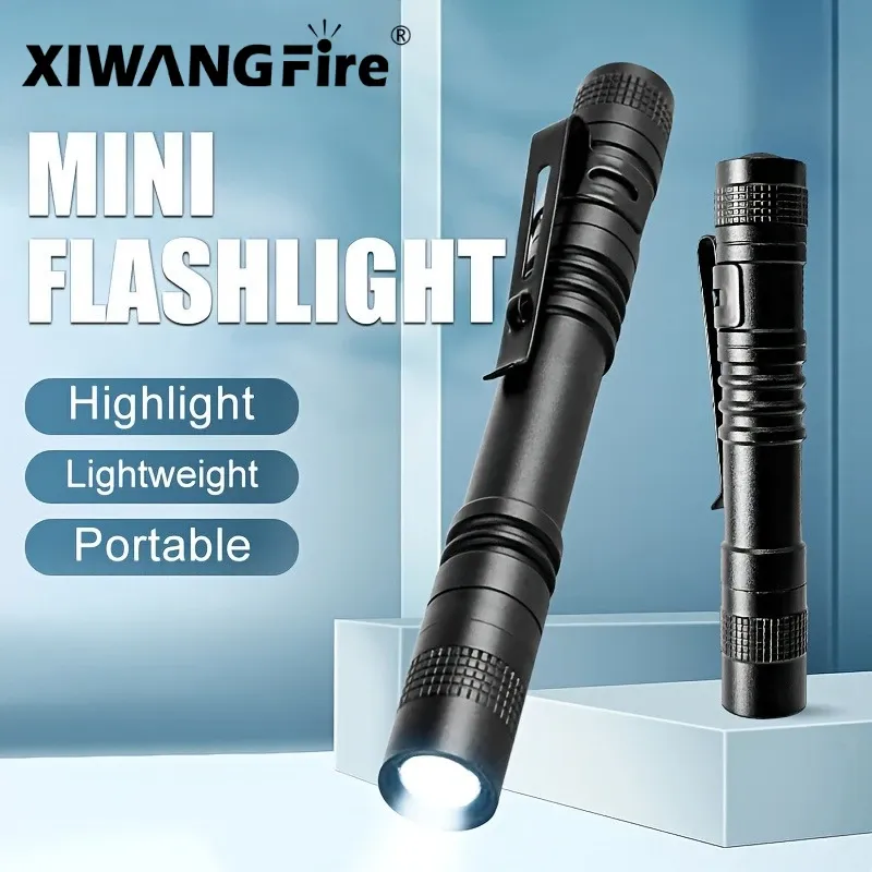 Mini Tragbare LED Stift Licht Tasche Ultra Helle Hohe Lumen Handheld Taschenlampe Linterna Taschenlampe Für Camping Outdoor Notfall