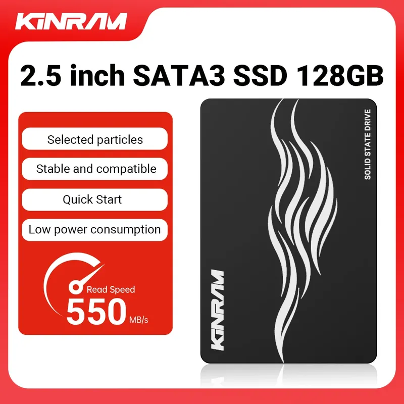 KinRam 2,5 Zoll SATA3 SSD 120 GB 128 GB 240 GB 256 GB 512 GB 1 TB SATA 3 Internes Solid-State-Laufwerk 1 TB 500 GB Festplatte für Desktop-Laptop
