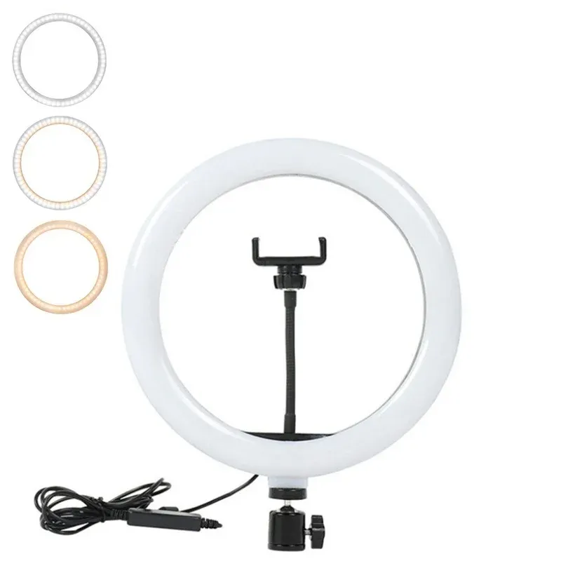 16/26/33 cm LED Selfie Ring Licht Dimmbare LED Lampe Fotografie Ringlicht Für Telefon Video Live Füllen lampe Foto Studio Ring Licht
