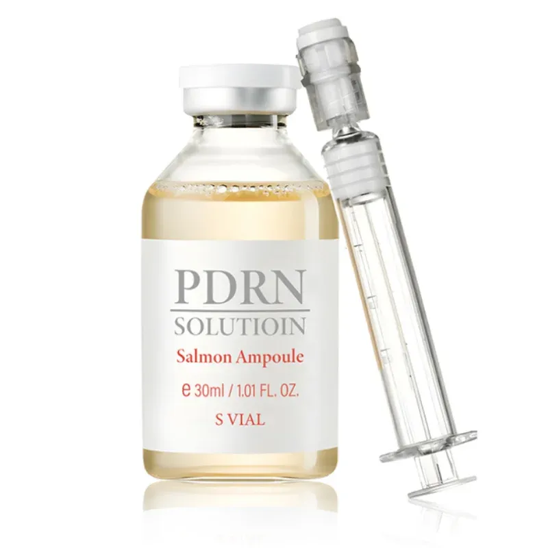 PDRN Lachs DNA Serum Ampulle Erweiterte Hautpflege Tiefenreparatur Erneuerter Haut Erhellen Sie den Ton Stärken Sie die Barriere und straffende Gesichtsessenz