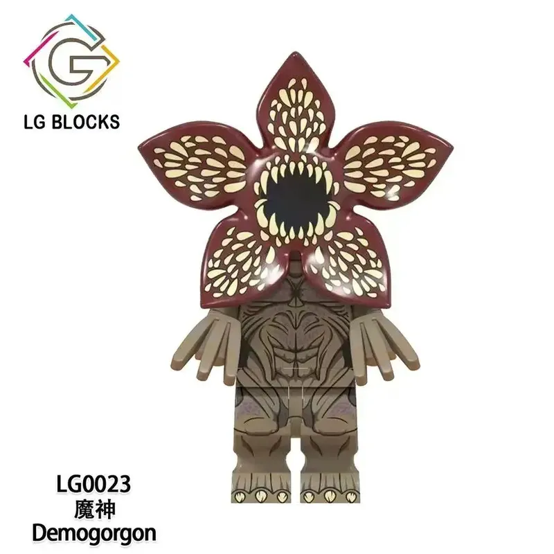 I4 Teile/satz Die Horror TV Dustin Mike Lucas Wird Demogorgon Modell Bausteine Erleuchten Action Figur Ziegel Spielzeug Für Kinder