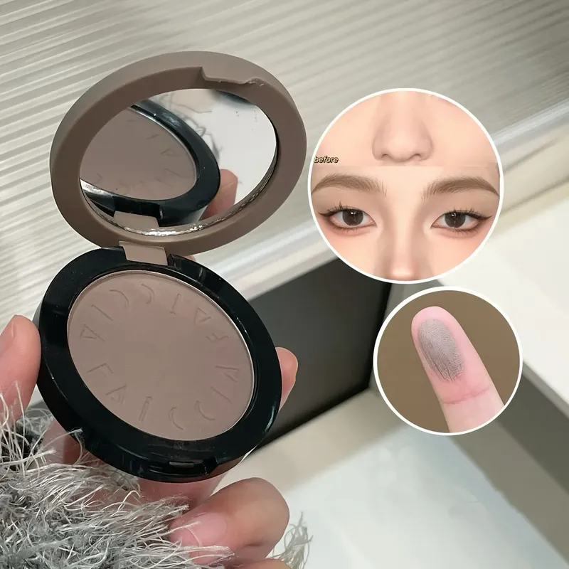 Die Faiccia Contouring Powder Palette eignet sich für alle Hauttöne, verstellbare Abdeckung, mattierter wasserfester Lidschatten, Nasenschatten, vielseitig einsetzbar