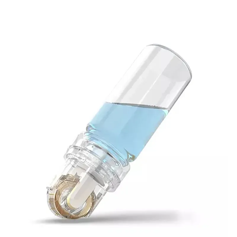 1PCS 64Pins Titan Micro Nadel Roller Hautpflege Gerät Heimgebrauch Lip Gesicht Stirn Haar Kopfhaut Serum Applikator