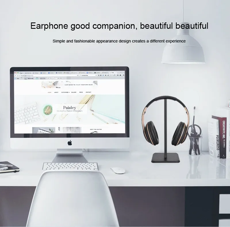 Universeller Kopfhörerhalter, platzsparender Headset-Ständer, Desktop-Organizer, tragbare Kopfhörerhalterung für Gaming-Kopfhörer