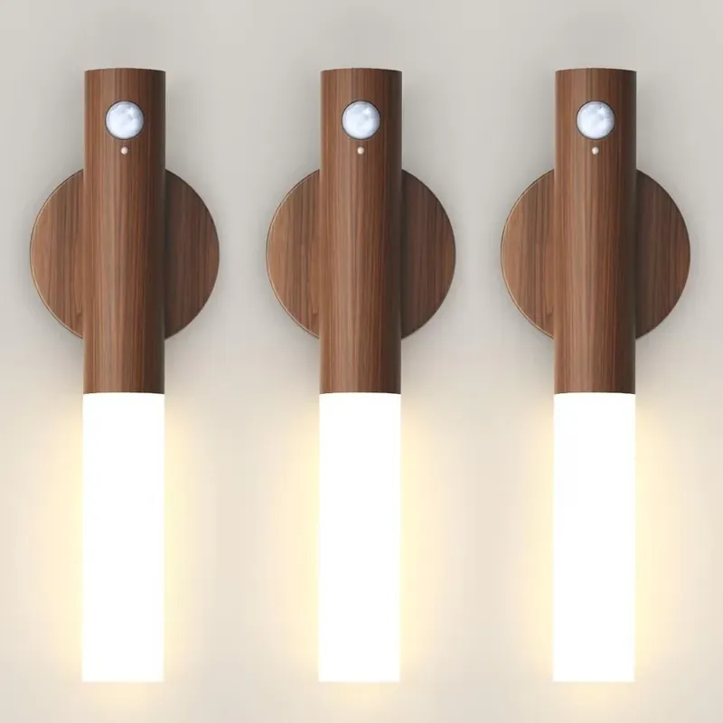 LED-Nachtlicht, USB-Aufladung, intelligente menschliche Induktion, für Nachttisch, Schrank, Zuhause, Kleiderschrank, Beleuchtung, Bewegungsmelder, LED-Lampe