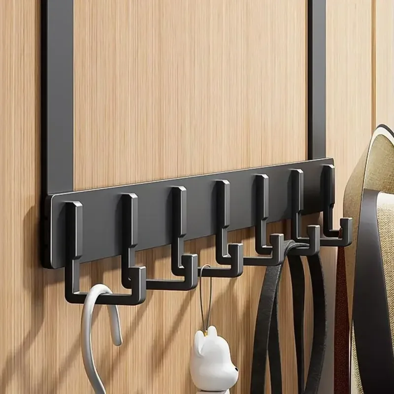 Aufbewahrungshaken über der Tür, 6 Haken, Kleidung, Mantel, Hut, Handtuchhalter, Heim-Organizer, Rack, Badezimmer, Küche, Zubehör, Halter