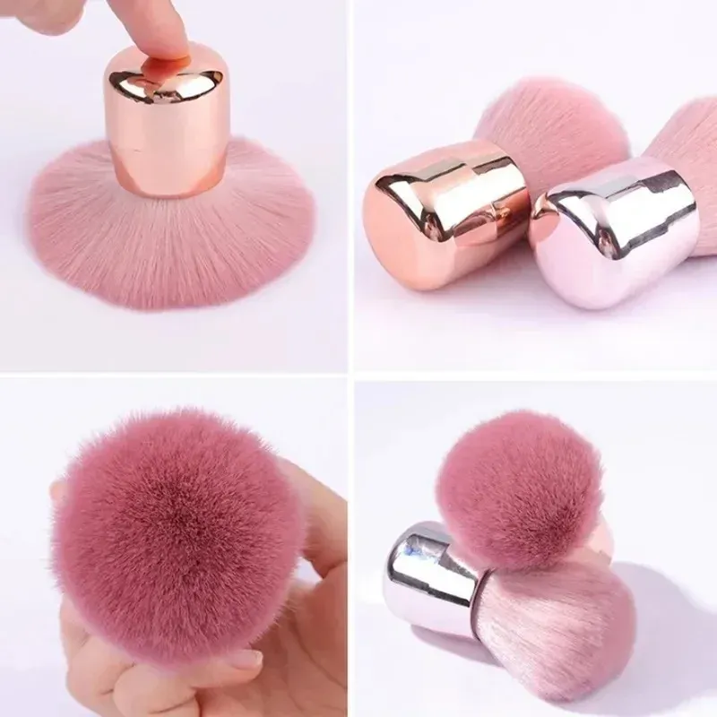 1 Stück Professioneller Reinigungspinsel für Make-up, Maniküre-Design, Zubehör, Nagelkunst-Pinsel, Runder Gel-Pinsel, Staubpinsel