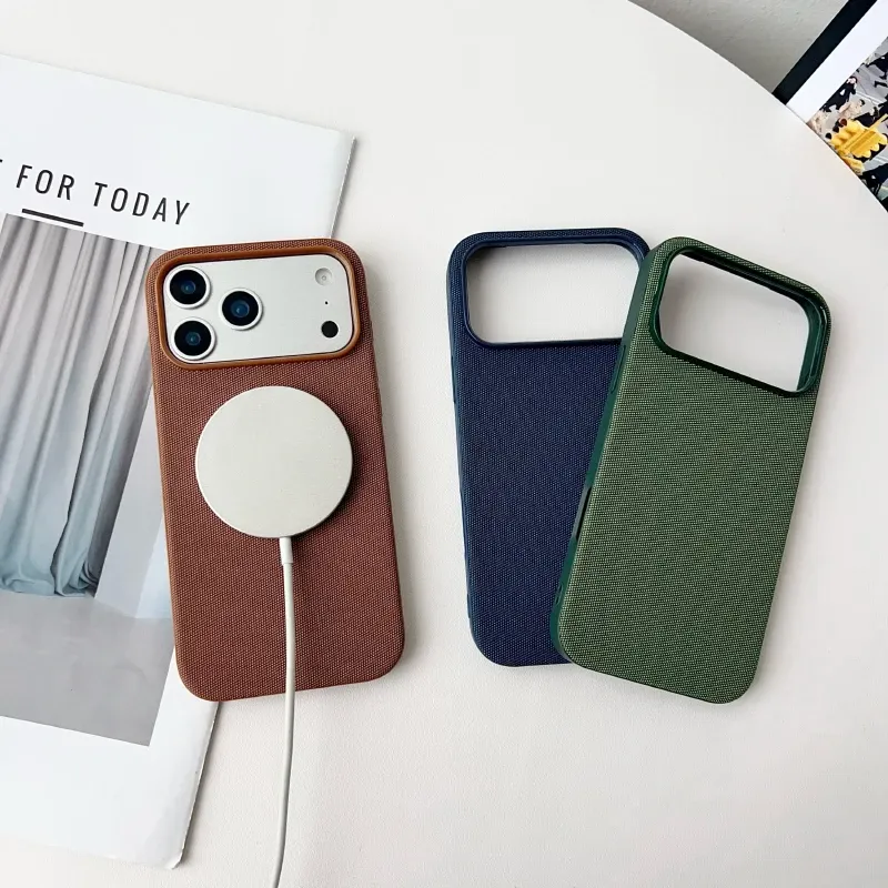 Offizielle Original Apple Techwoven Hülle für iPhone 17 Pro Max 17Pro 17 mit MagSafe Magnetischer Kabelloser Ladefunktion Schutzhülle