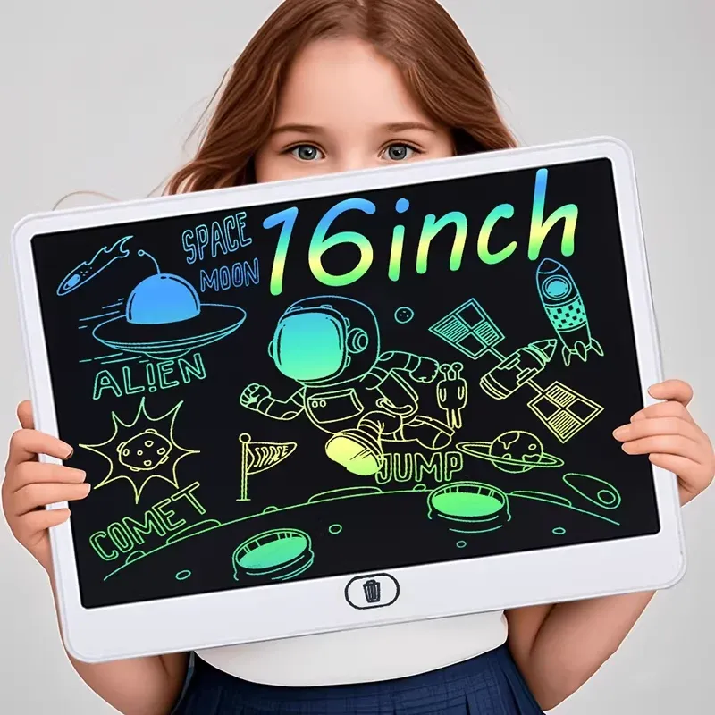 16/13/11/8-Zoll LCD-Zeichenbrett für Kinder, tragbares digitales Skizzenblock für Kunst, Kreativität und Lernen, Doodle-Board, Lernspielzeug