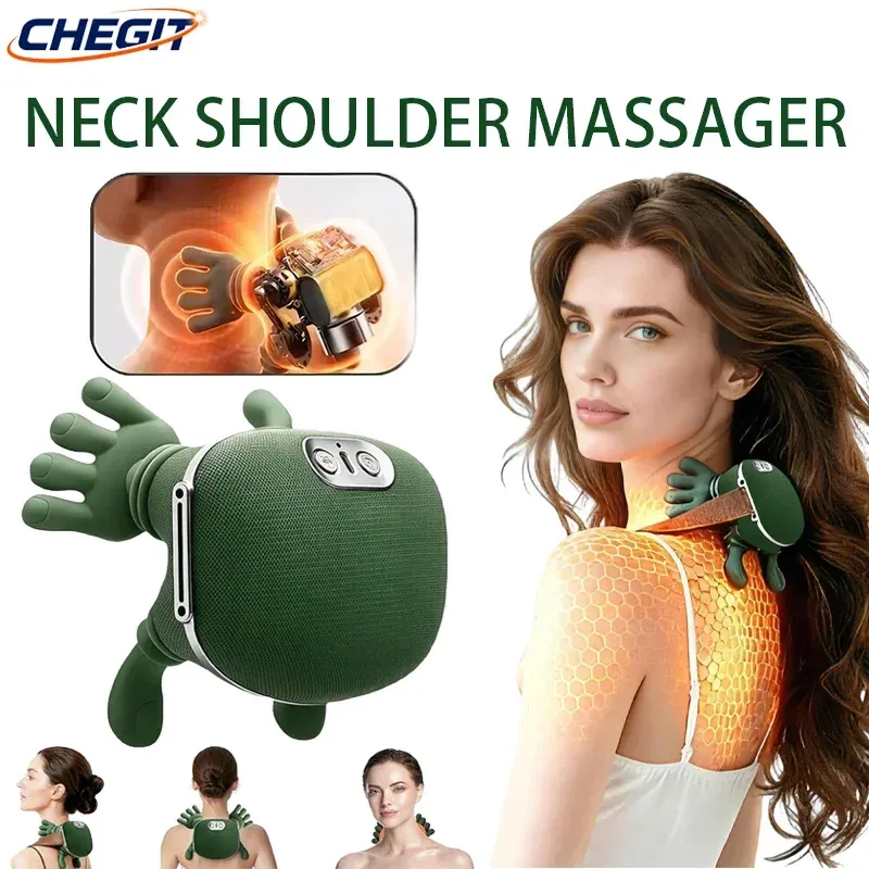 Nacken- und Schultermassagegerät, Fingerdruck, Shiatsu, Nacken- und Rücken- und Schultermassagegerät, elektrisches Kneten des Halses, Tiefenmassage, Muskelentspannung