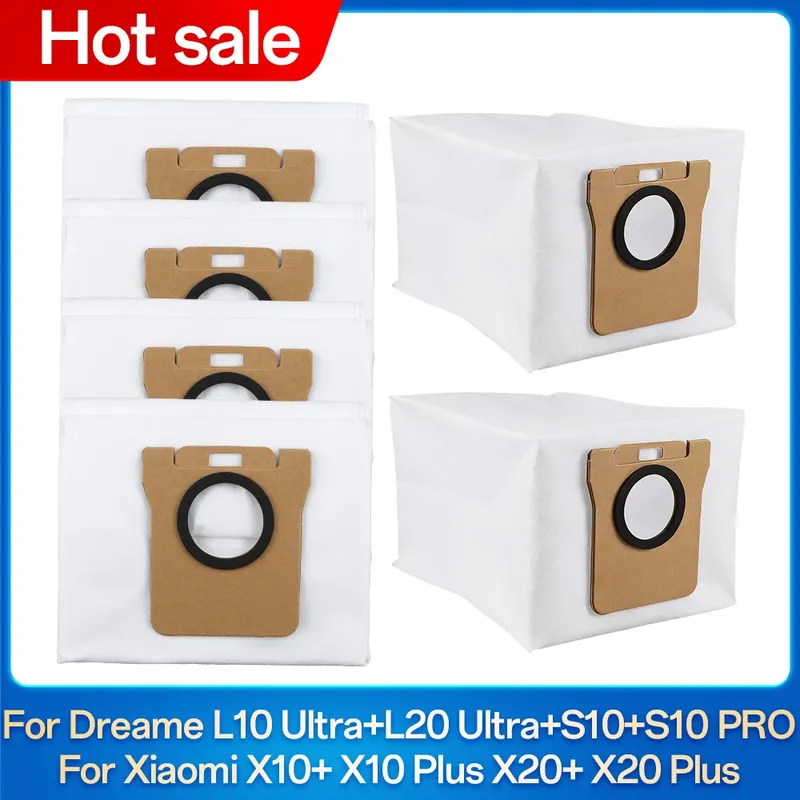 Staubbeutel kompatibel mit Dreame L10s/L10/L20 Ultra S10/S10PRO für Xiaomi X10 X20 Pro/X20 Pro Plus Ersatztasche Zubehör