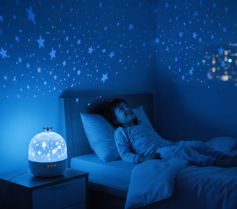 Crown Galaxy Projektor 21 in 1 Licht Lampe Nacht für Jungen Glückwunsch Geburtstag Kinder dimmbare Plug-in Mehrfarbige Sterne geführt Lichter Schlafzimmer