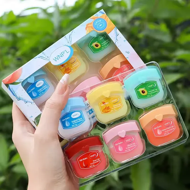 4/6/8 stücke Feuchtigkeitsspendende Lip Balm Sets Lippenstift Make-Up Natürliche Pflanzen Basis Feuchtigkeitscreme Lip Balm Anti-Rissbildung lippen Hautpflege