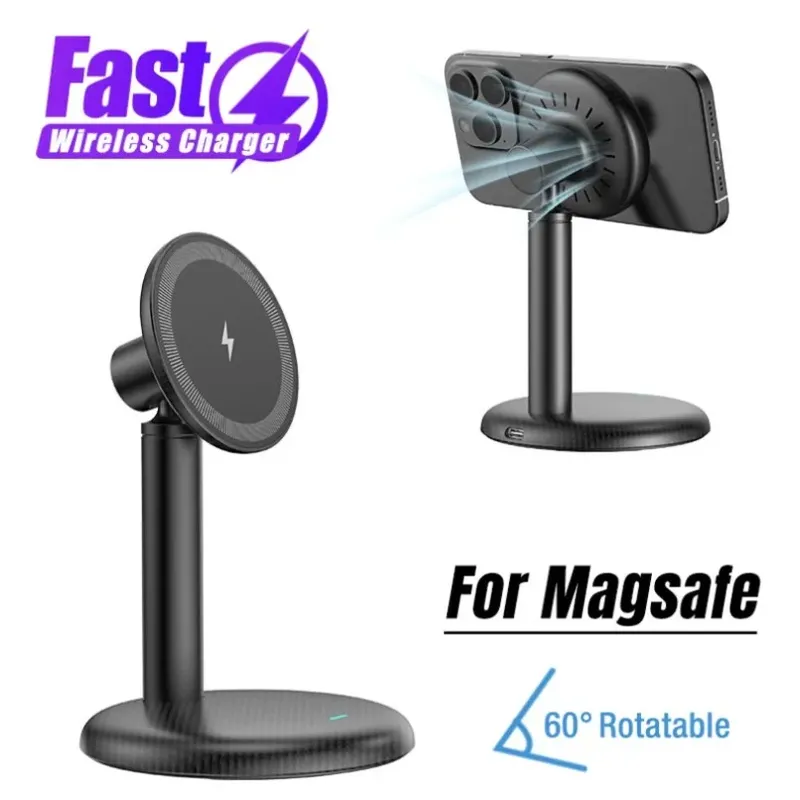Desktop Magnetische Telefon Stehen Schnelle Drahtlose Ladegerät Halter Für Magsafe iPhone 17 ~ 12 Pro Max Samsung Xiaomi 17 Cellphonoe halterung