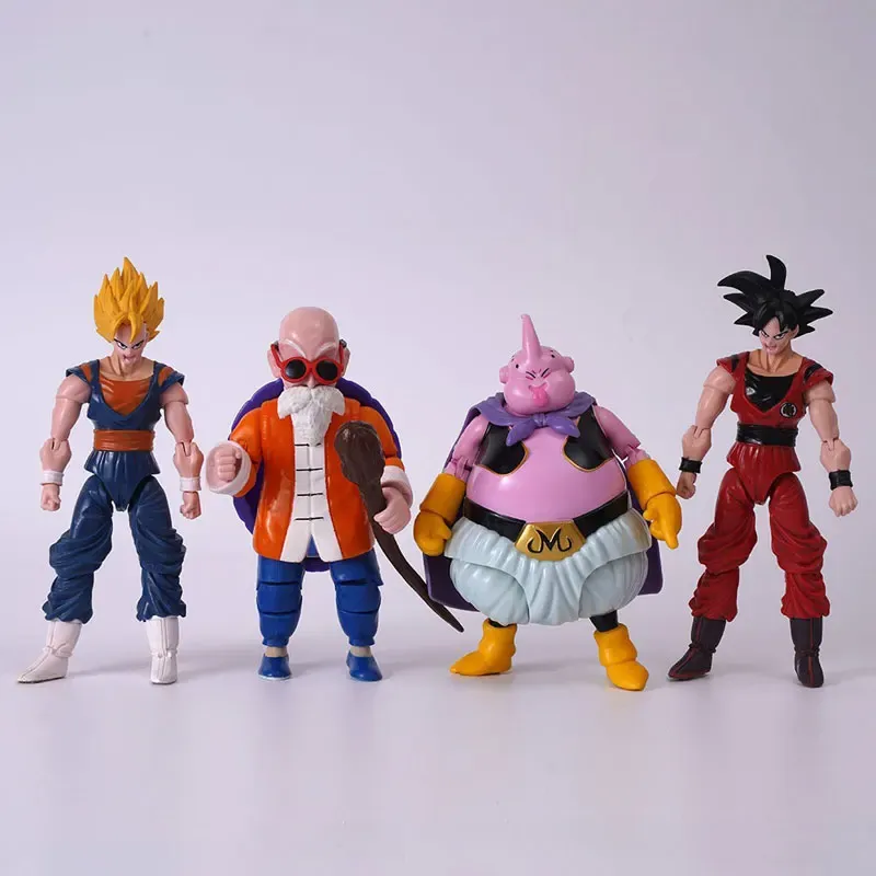 12–18 cm Anime Dragon Ball Z Super Saiyajin Son Goku Broly Vegeta Anime Actionfigur Modell Geschenke Sammlerfiguren für Kinder
