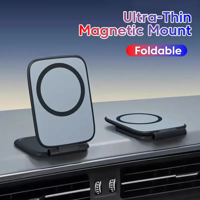 Ultradünne Auto Magnetische Handy Halter Einstellbar Faltbare Anti-shake Fahrzeug Navigation Telefon Universal Ständer Zubehör