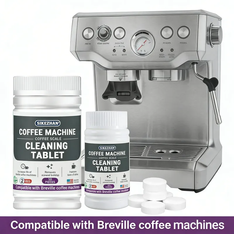 50-teilige Reinigungstabletten für Espressomaschinen, kompatibel mit Breville Barista Express, Pro, Touch, Oracle, BES870XL, Kaffeereiniger